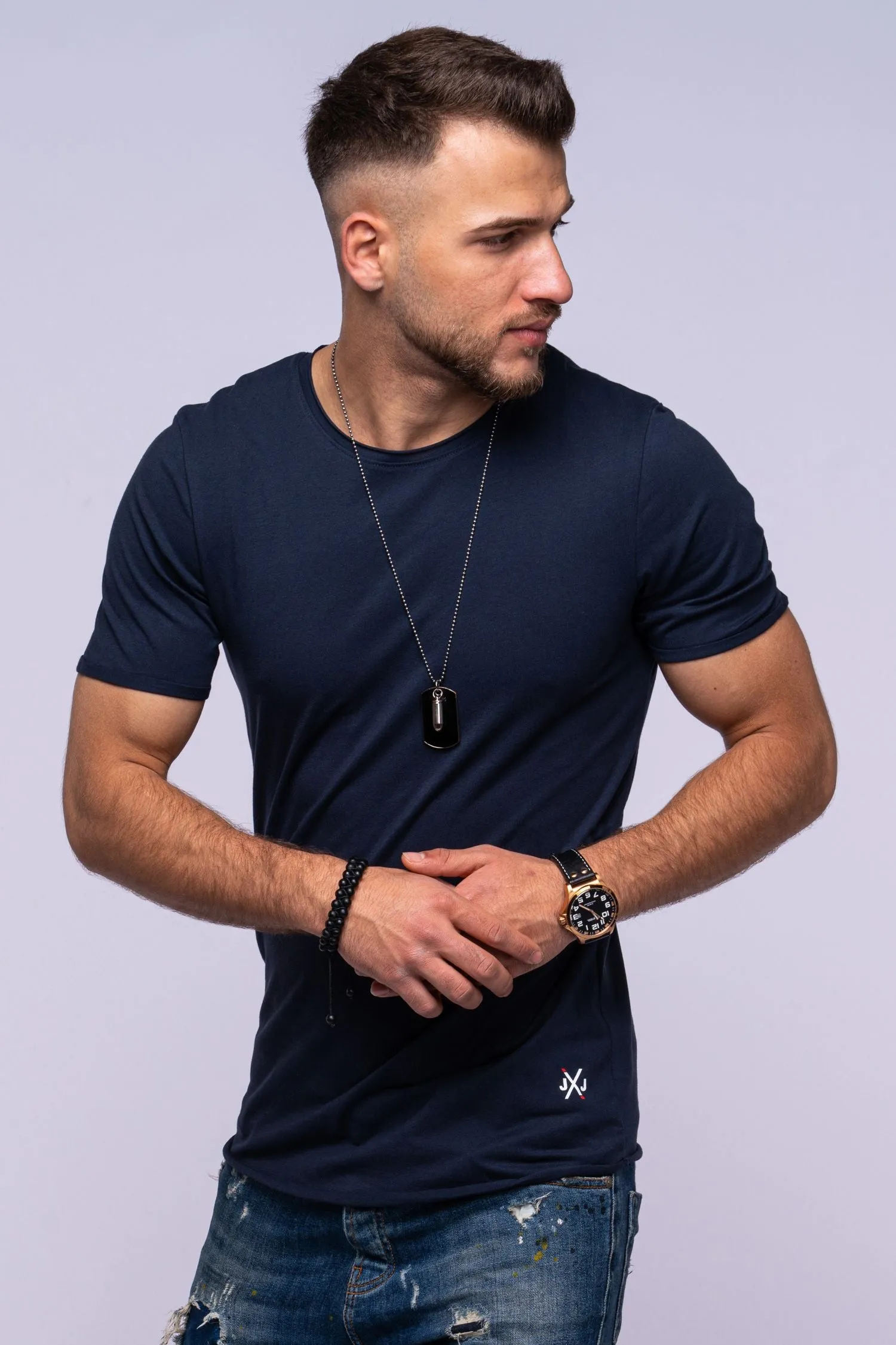 T-Shirt INFINITY O-Neck Navy