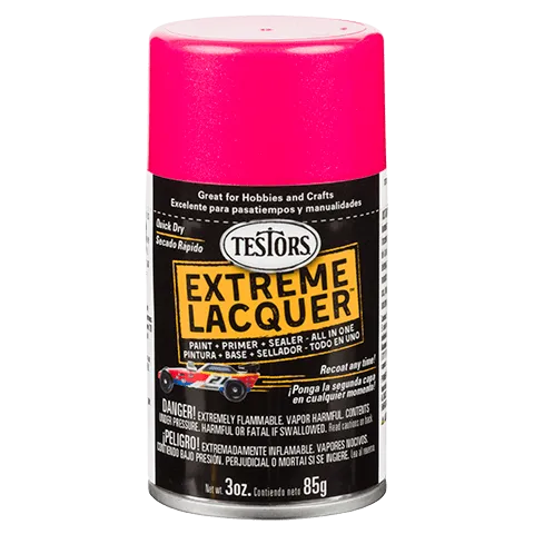 Testors One Coat Lacquer - Gloss Electric Pink (85g)