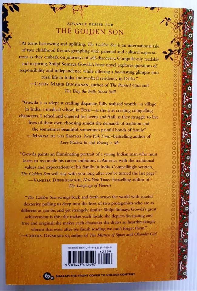THE GOLDEN SON - Shilpi Somaya Gowda
