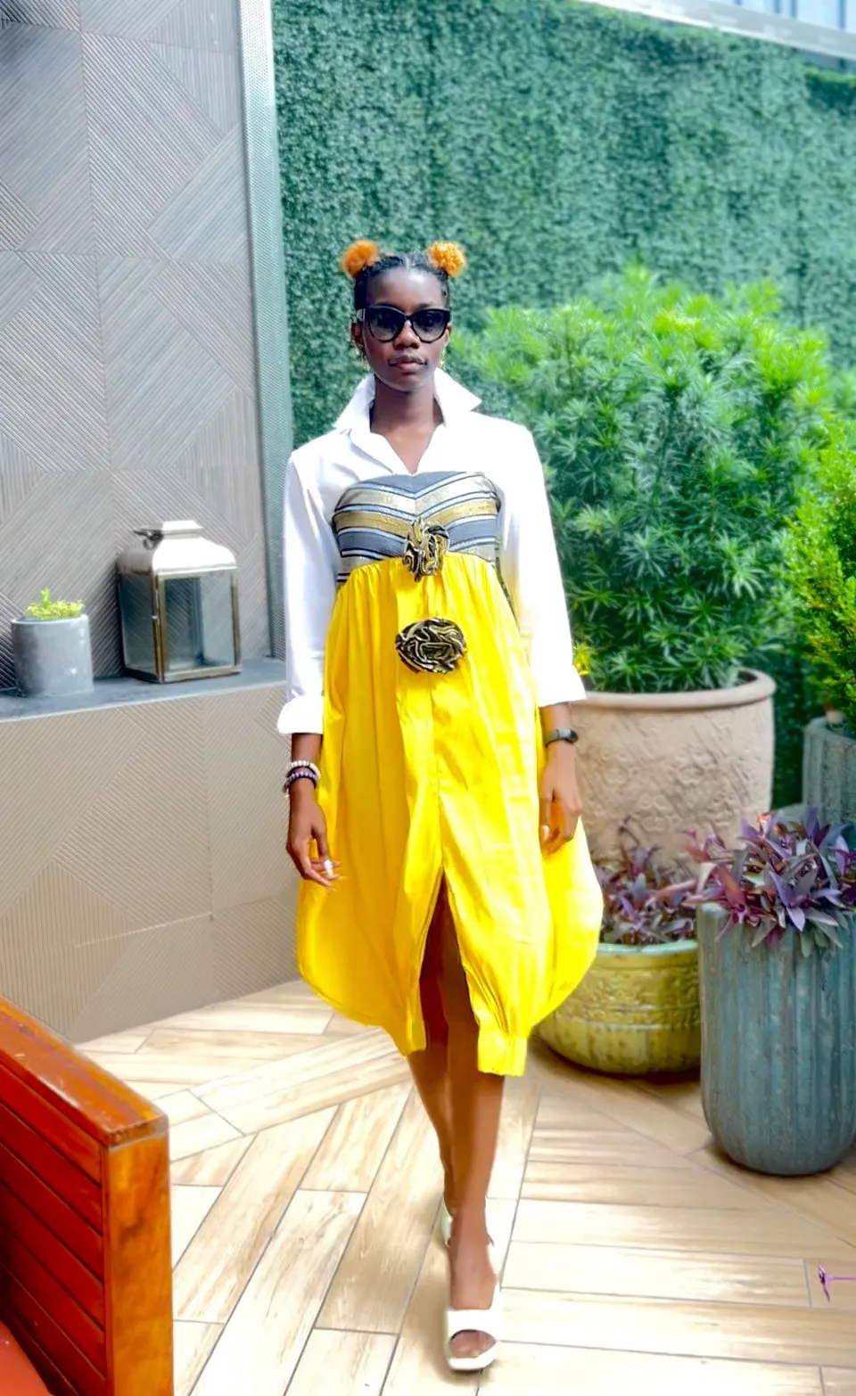 The LiBBi Tulip 3in1 (Skirt-Dress-Maxi Blouse) in Sunshine