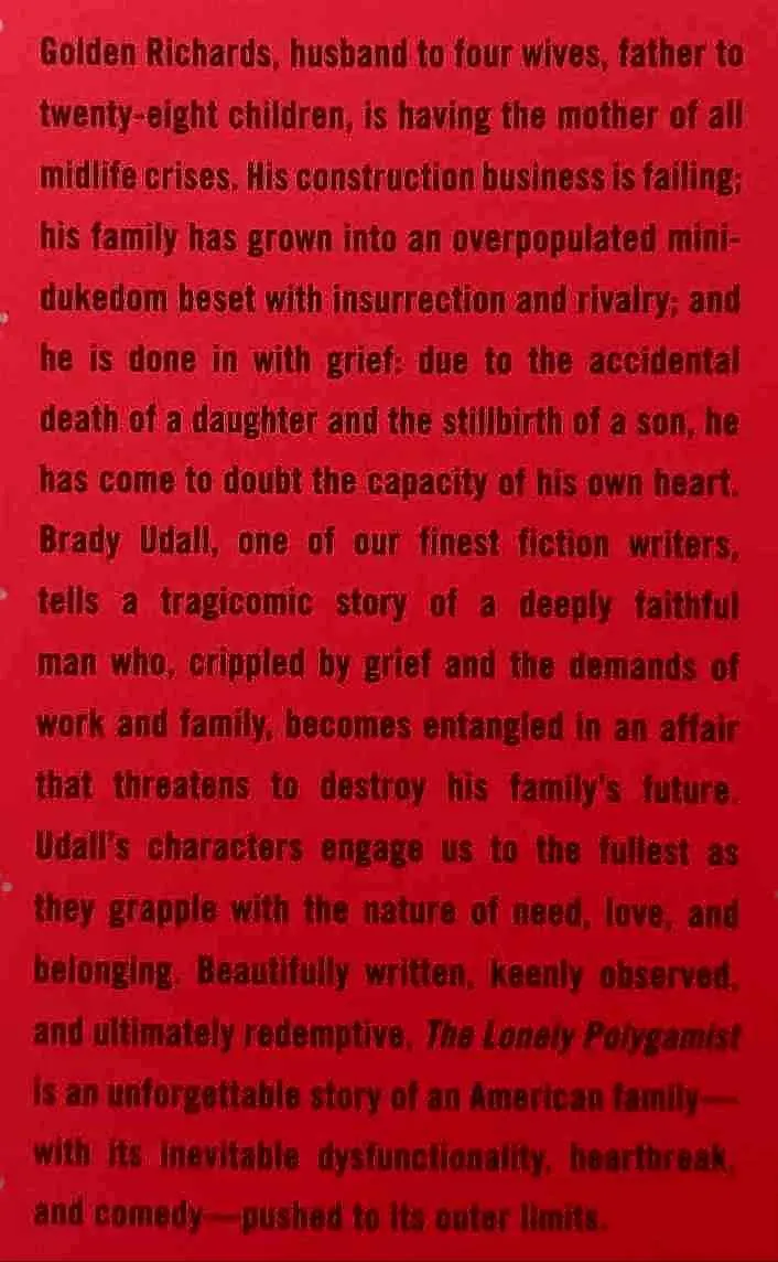 THE LONELY POLYGAMIST - Brady Udall