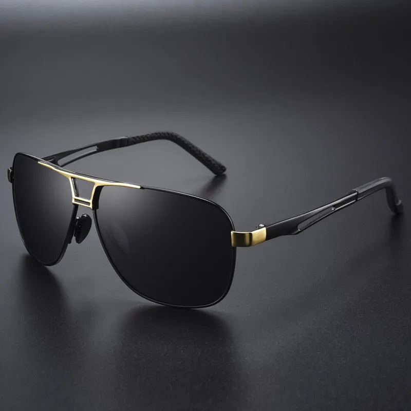 Top Quality Square Retro Photochromic Aluminum Sunglasses Men Polarized Driving Women Sun Glasses For Men Brown