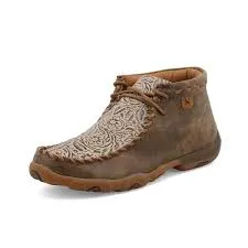TWISTED X WOMENS DRIVING MOCS (BOMBER/NUDE PRINT)