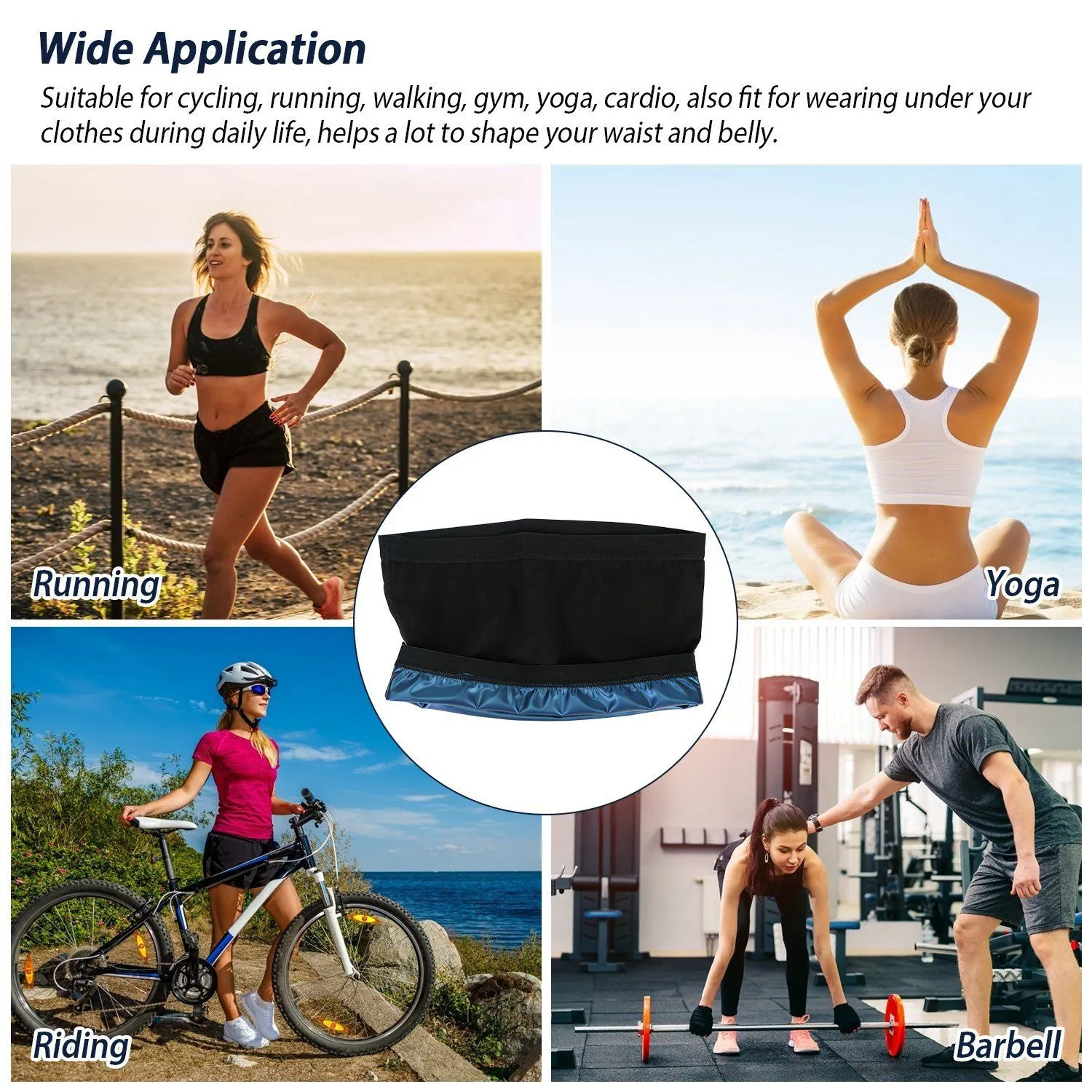 Waist Trimmer Women Sauna Sweat Wraps Waist Slimming Trainer Belt