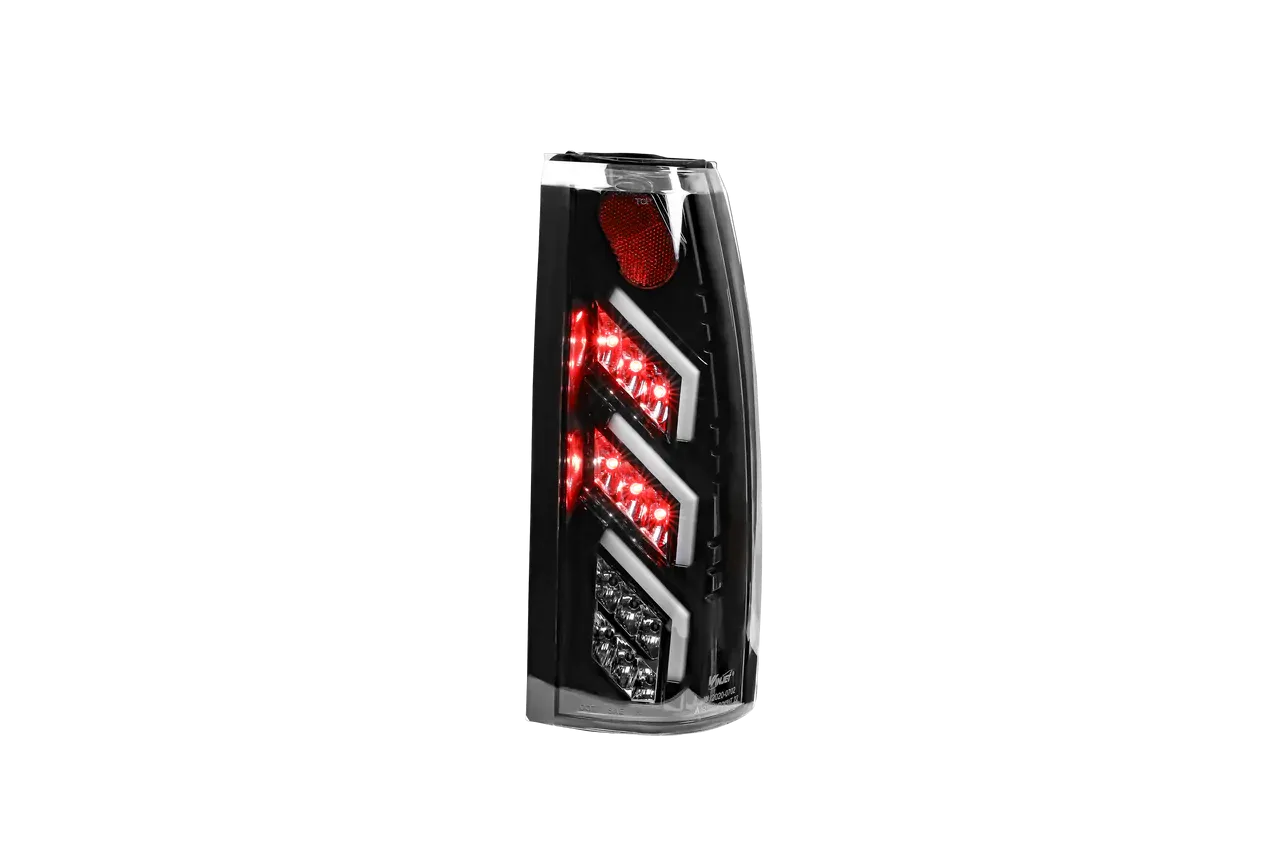Winjet LED Tail Lights Chevy Blazer (1992-1994) Black/Smoke or Glossy Black/Clear