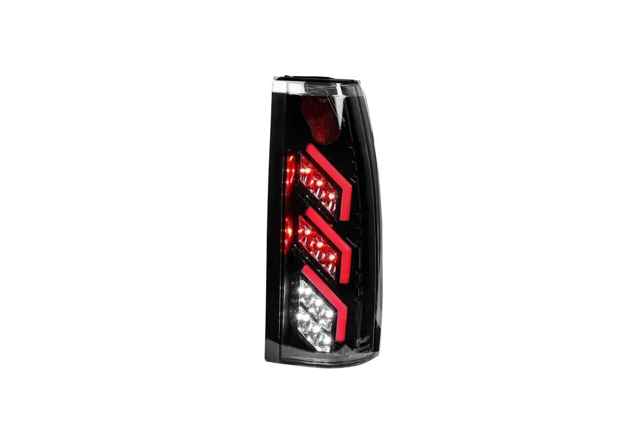 Winjet LED Tail Lights Chevy Blazer (1992-1994) Black/Smoke or Glossy Black/Clear