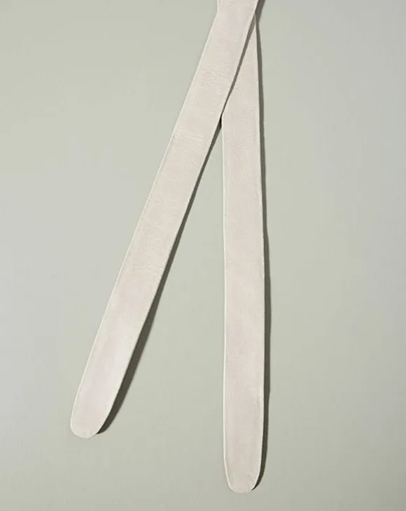 Wrap Leather Belt - Winter White